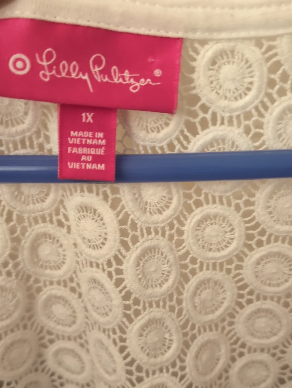 Lilly Pulitzer Blue & Pink Shell-Print Tank Top 1X - Picture 3 of 6